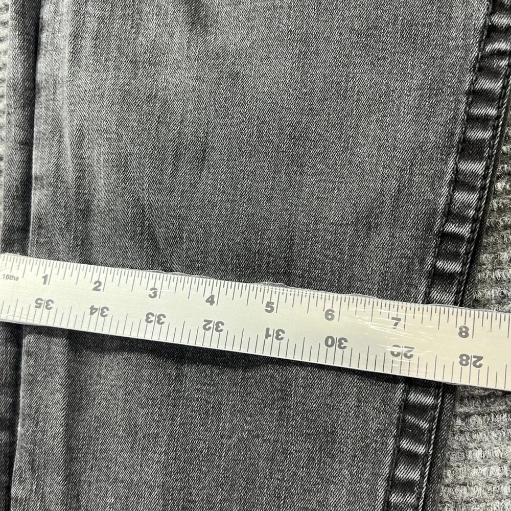 True Religion Geno Slim Fit Jeans Mens 36x33 Gray Faded Denim Horseshoe Stitch